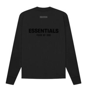 Fear of God Essentials Black Long Sleeve Shirt
